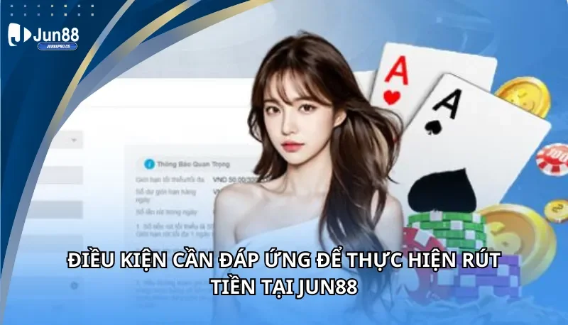 Điều kiện cần đáp ứng để rút tiền Jun88